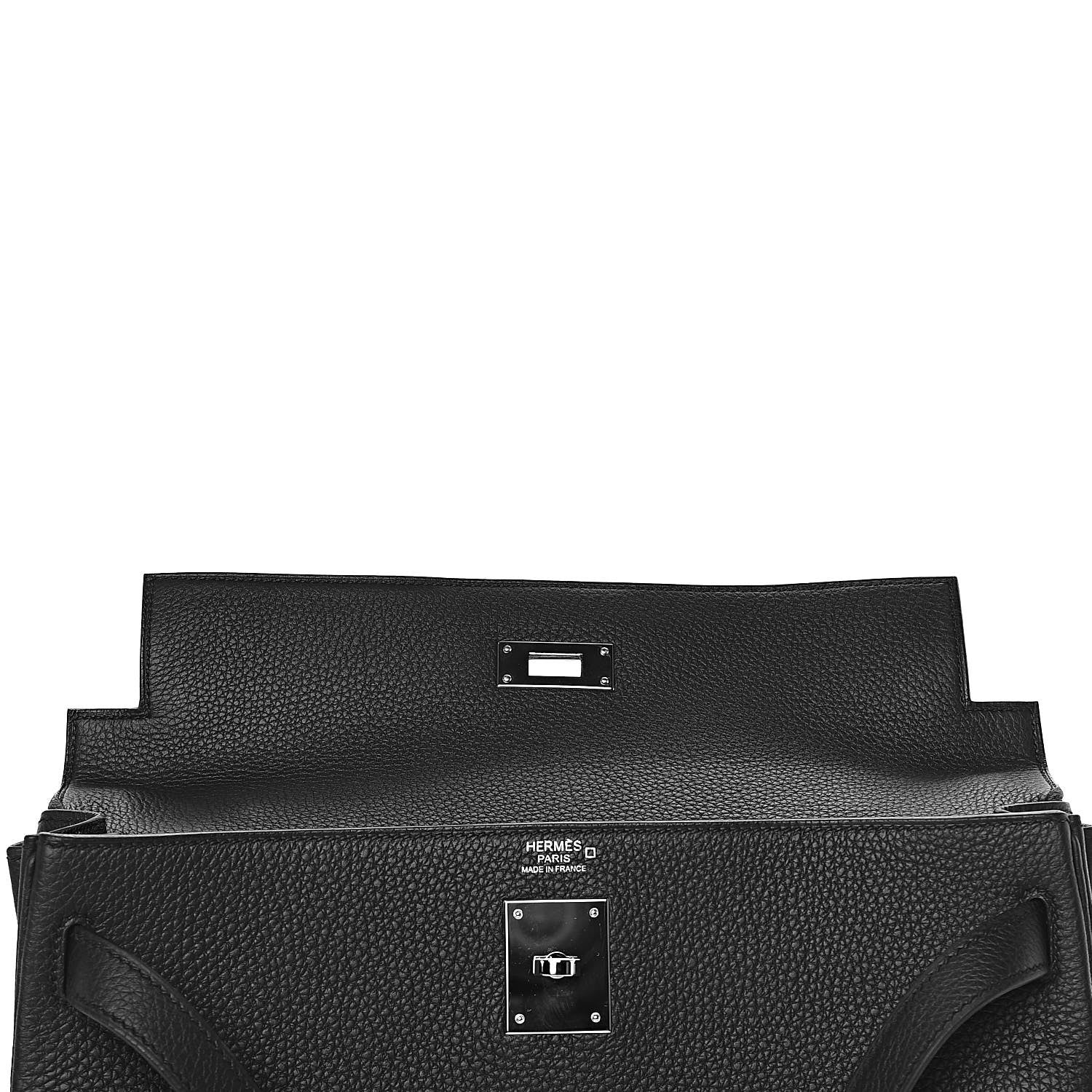 Hermes Togo Matte Alligator Kelly Retourne Touch 32 Black 35 of 42