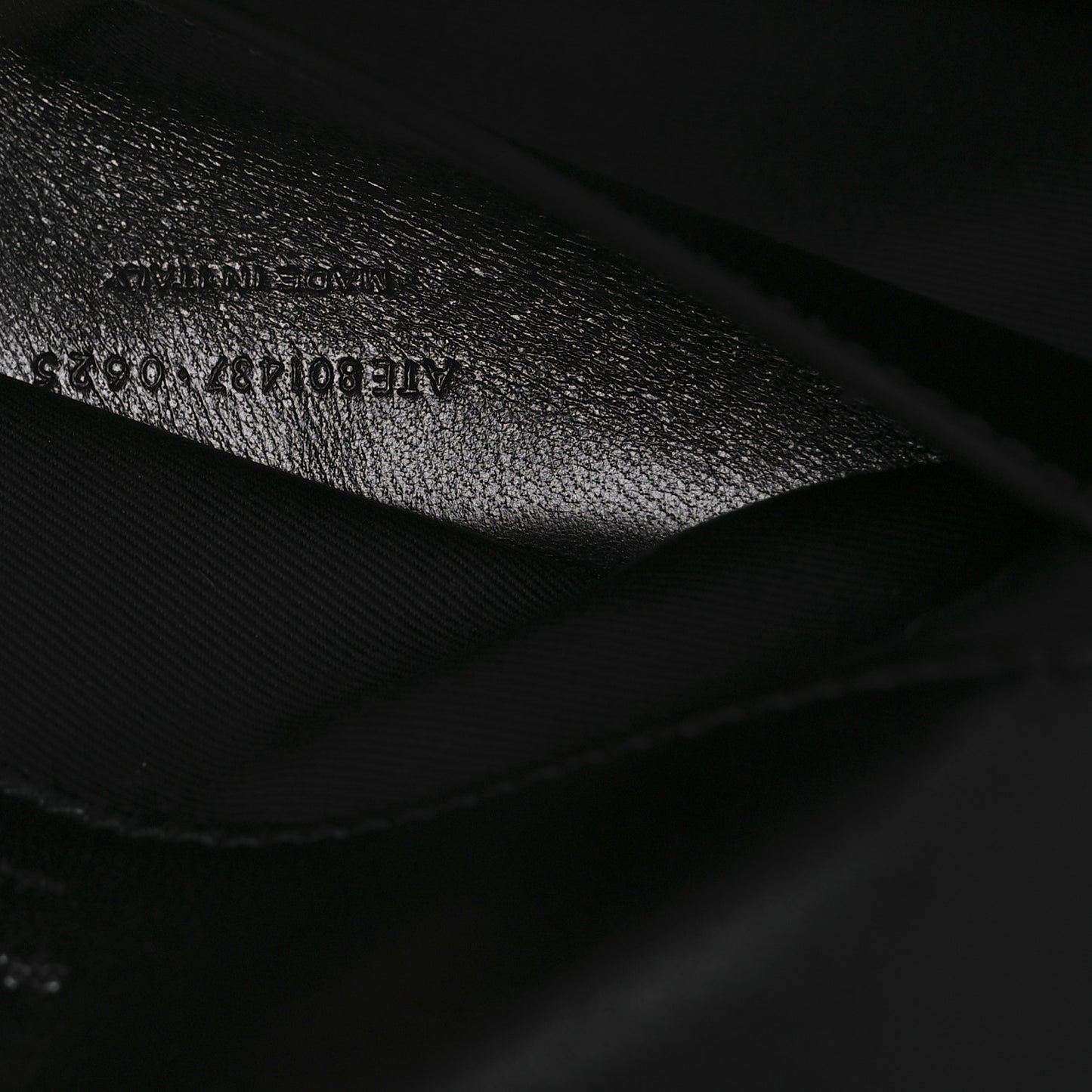 Lambskin Chevron Quilted Small Loulou Black