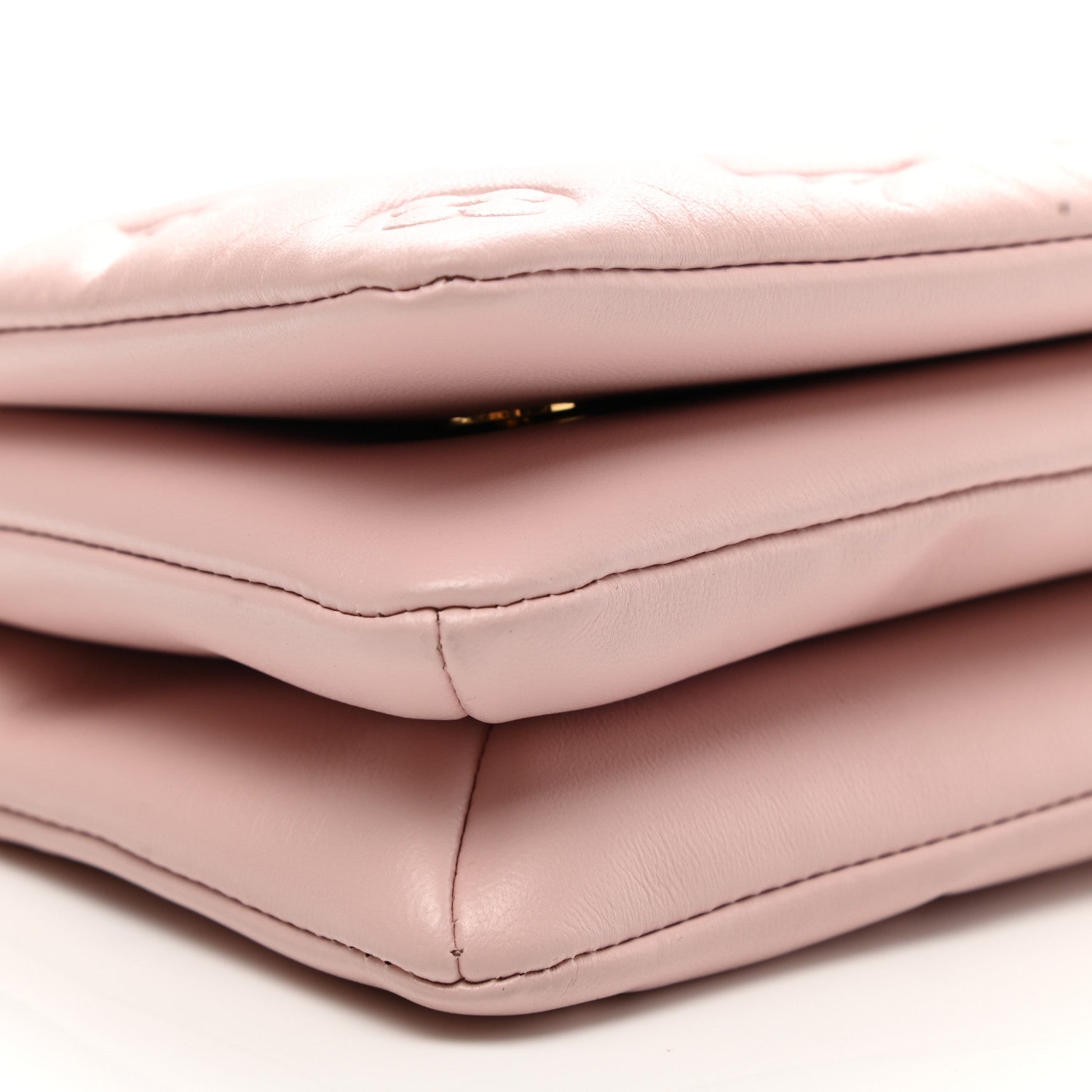 Louis Vuitton Lambskin Embossed Monogram Pochette Coussin Rose 9 of 10