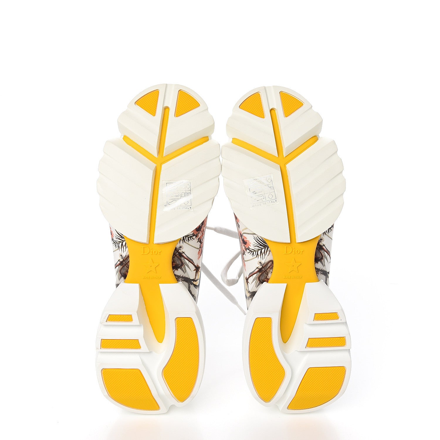 Christian Dior Neoprene Rubber Champetre Print Womens D-Connect Sneakers 39.5 White Multicolor 5 of 9