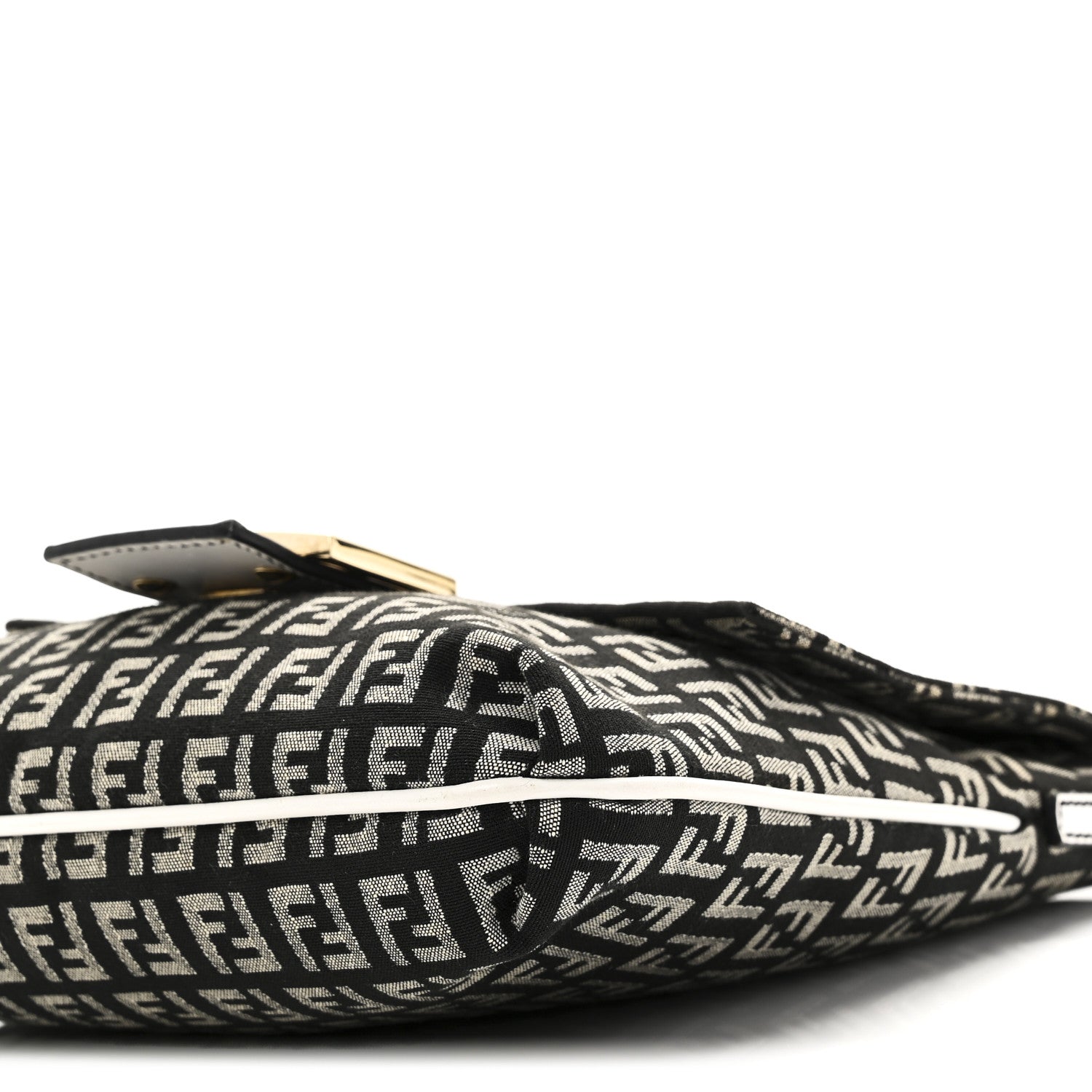 Fendi Zucchino Tube Messenger Bag Black White 1852837 – FASHIONPHILE