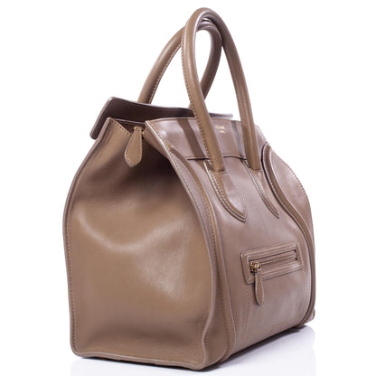 Celine Smooth Calfskin Mini Luggage Camel 3 of 9