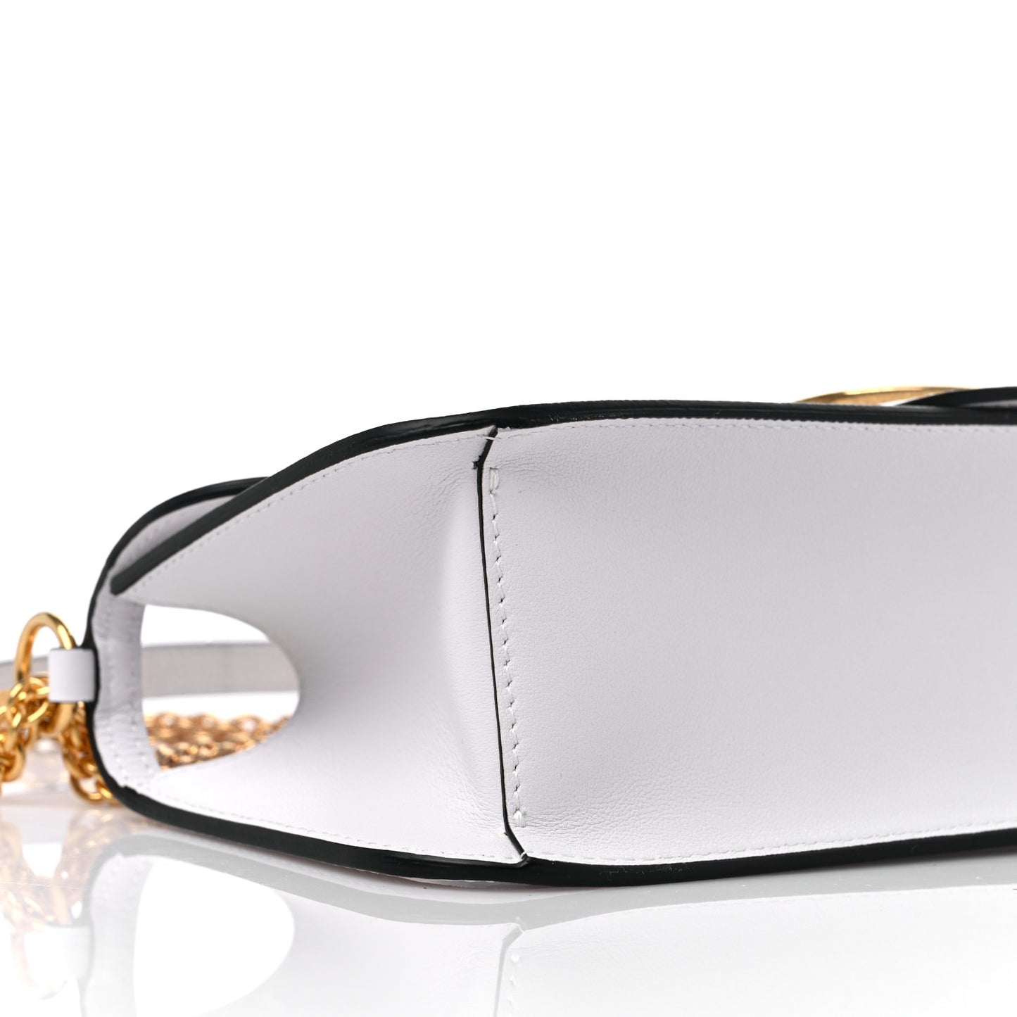 PVC Nappa Vlogo Loco Shoulder Bag Trasparente Optic White
