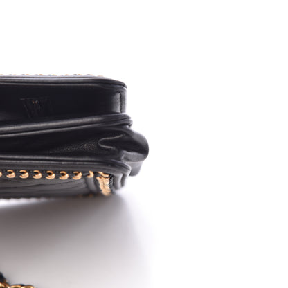 Chanel Calfskin Quilted Chain Around Boy Wallet On Chain WOC Black 11 of 15