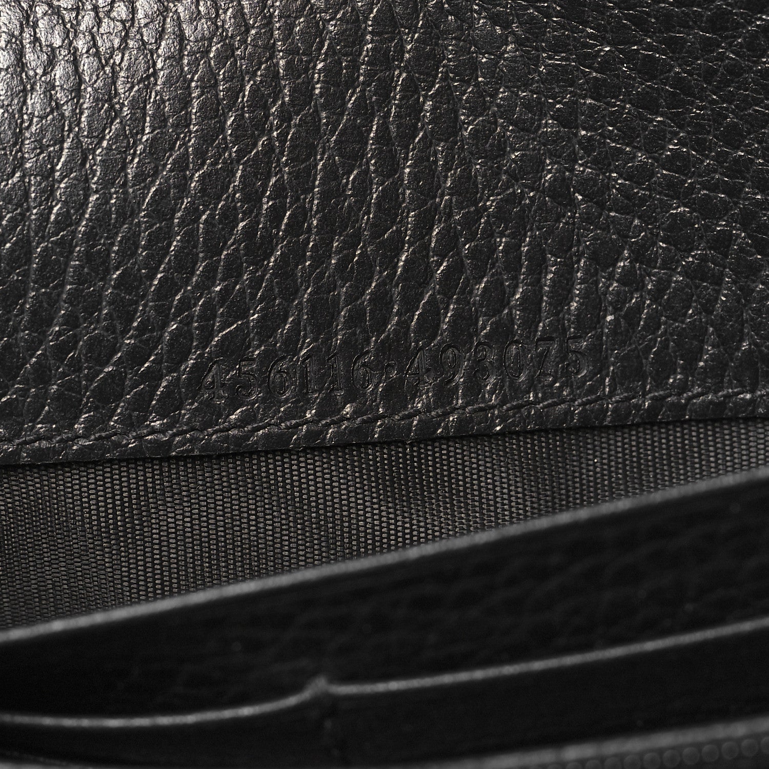 Gucci Dollar Calfskin GG Marmont Continental Wallet Black 7 of 8