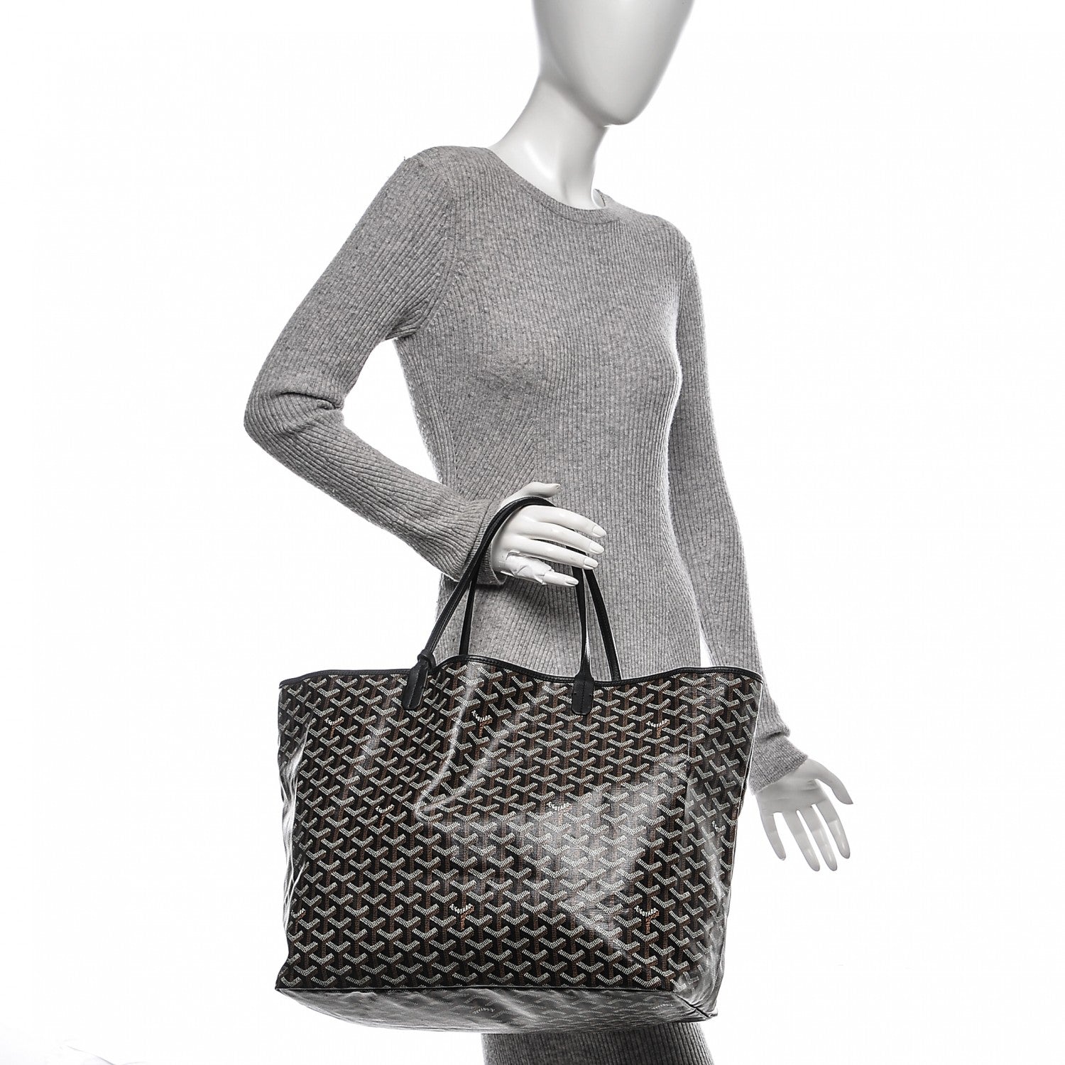 Goyard Goyardine Saint Louis GM Black 2 of 8