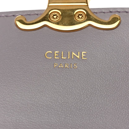 Celine Shiny Calfskin Triomphe Flap Card Holder Lilac 6 of 9