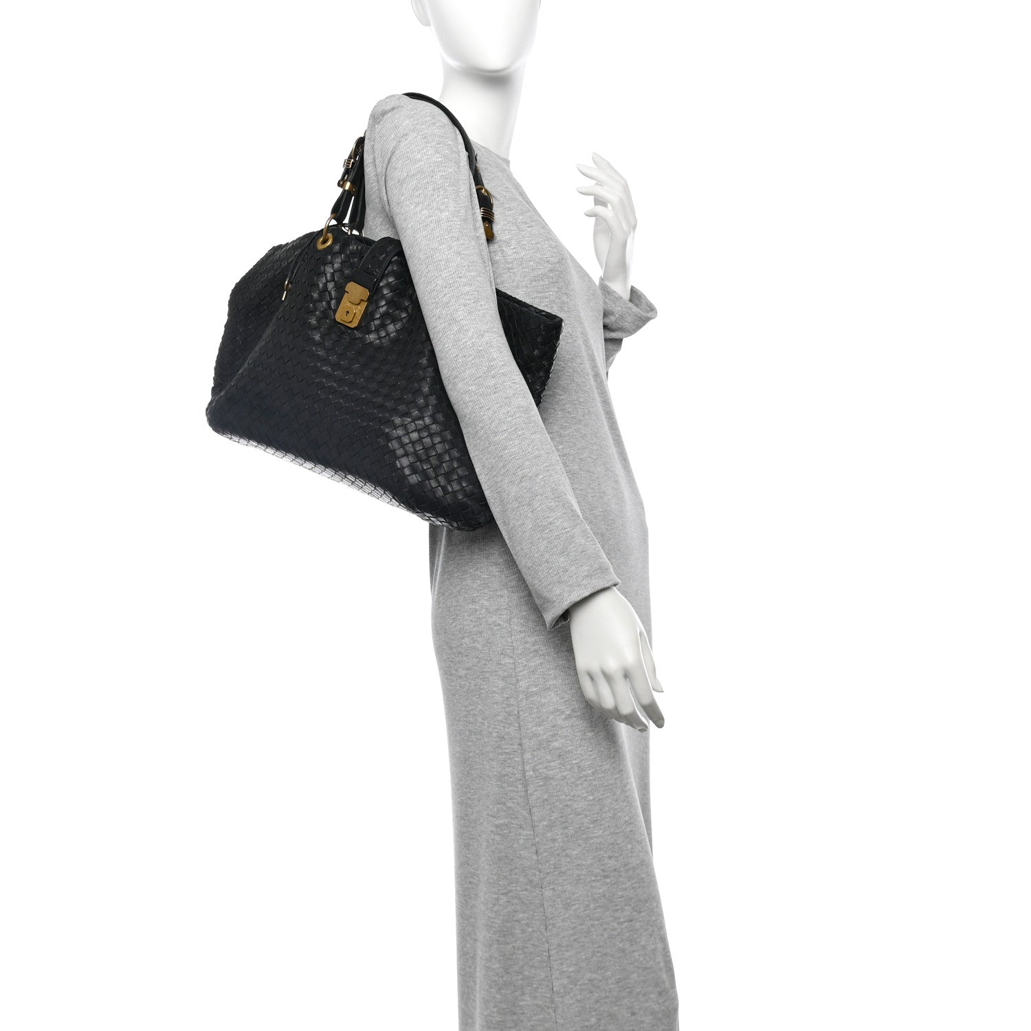Bottega Veneta Nappa Intrecciato Large Capri Tote Black 4 of 25