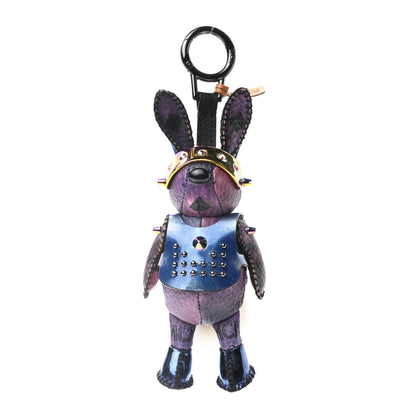MCM Visetos Rabbit Key Ring Bag Charm Purple 1 of 4