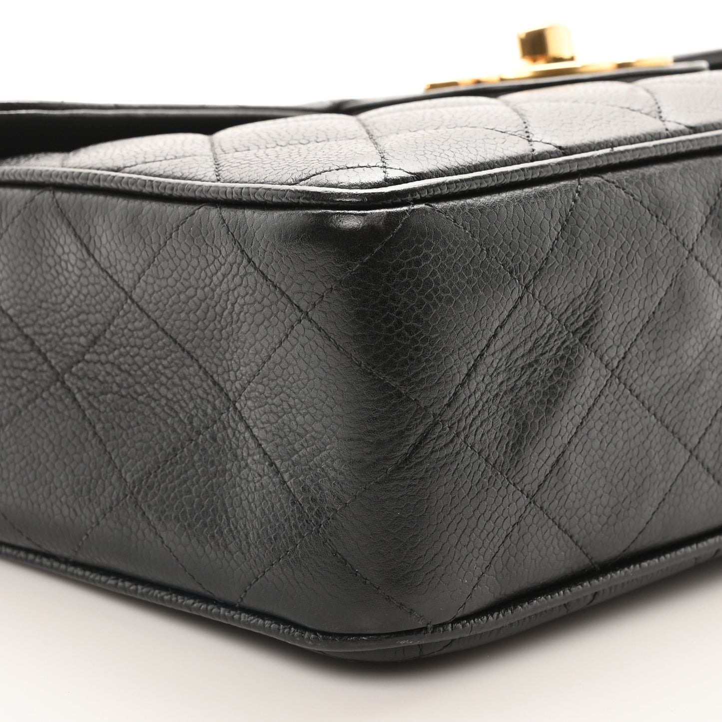 Caviar Quilted XL Jumbo Single Flap Black