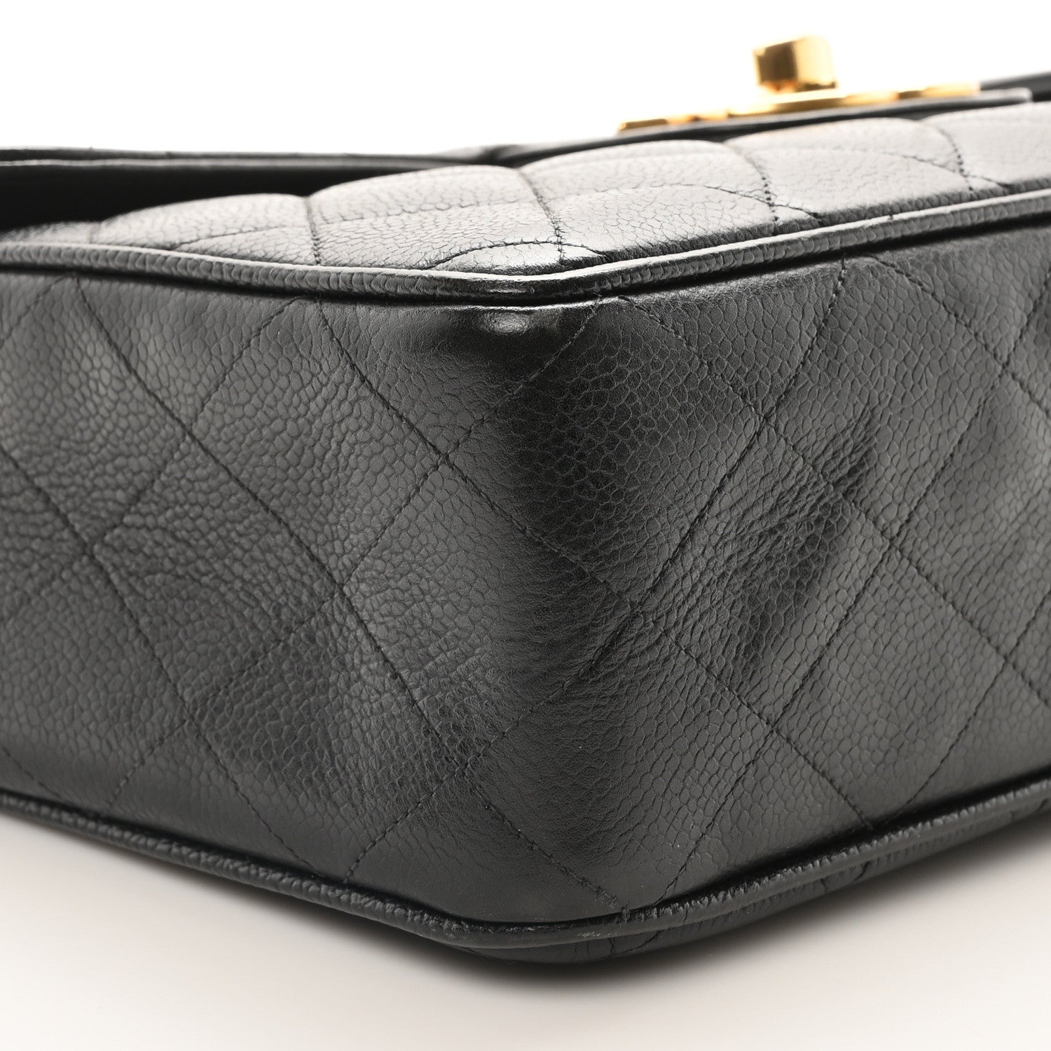 Chanel Caviar Quilted XL Jumbo Single Flap Black 9 of 10