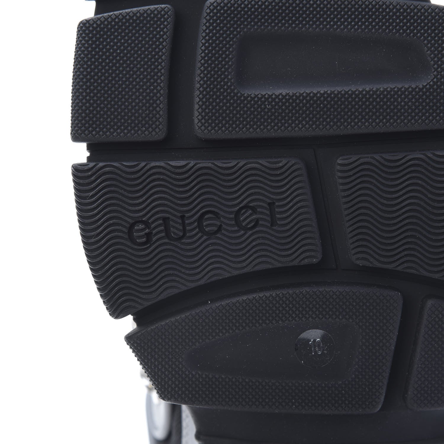 Gucci X SEGA Mesh Technical Canvas Calfskin Reflective Mens Flashtrek Sneakers 10 Silver Black 6 of 8