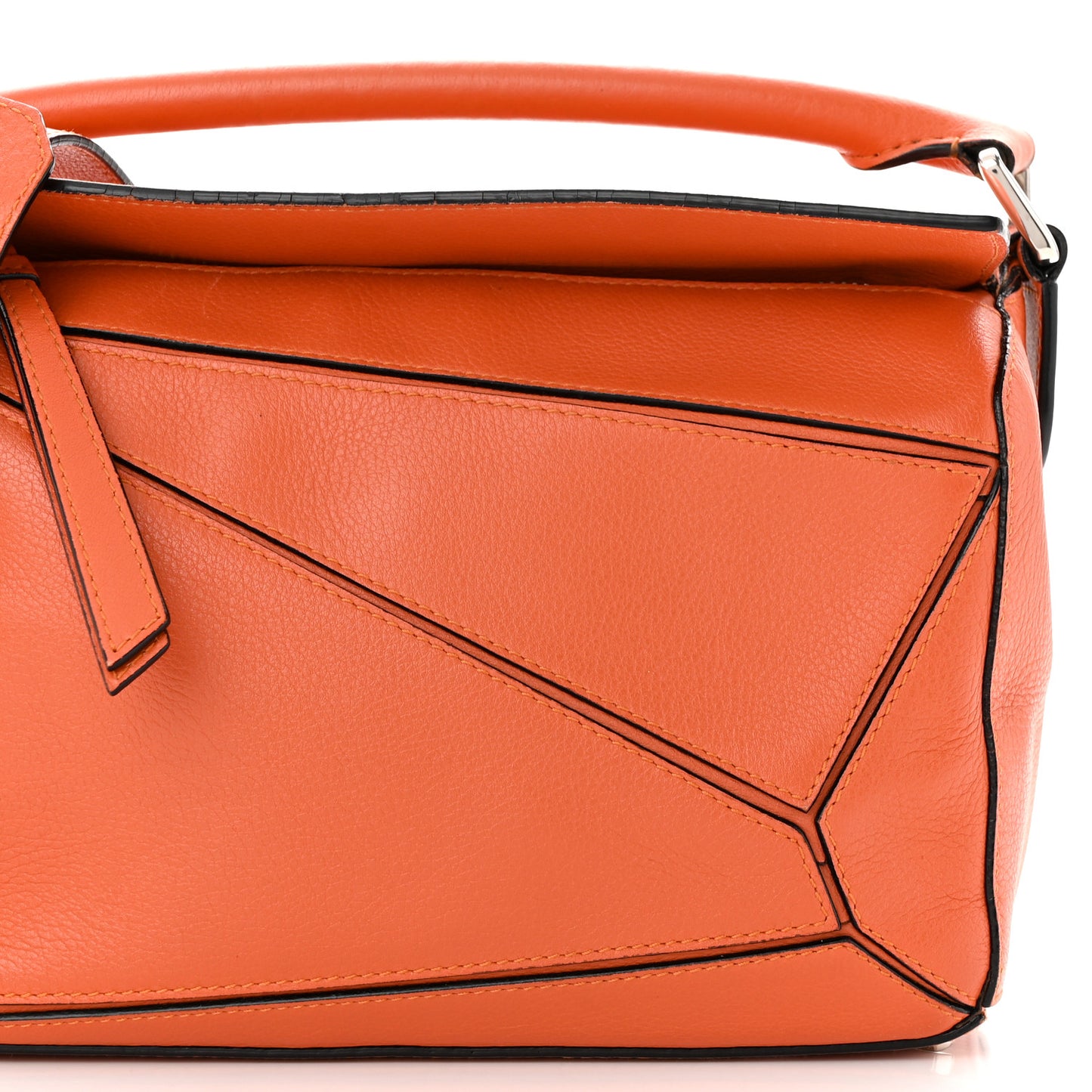Calfskin Small Puzzle Bag Coral