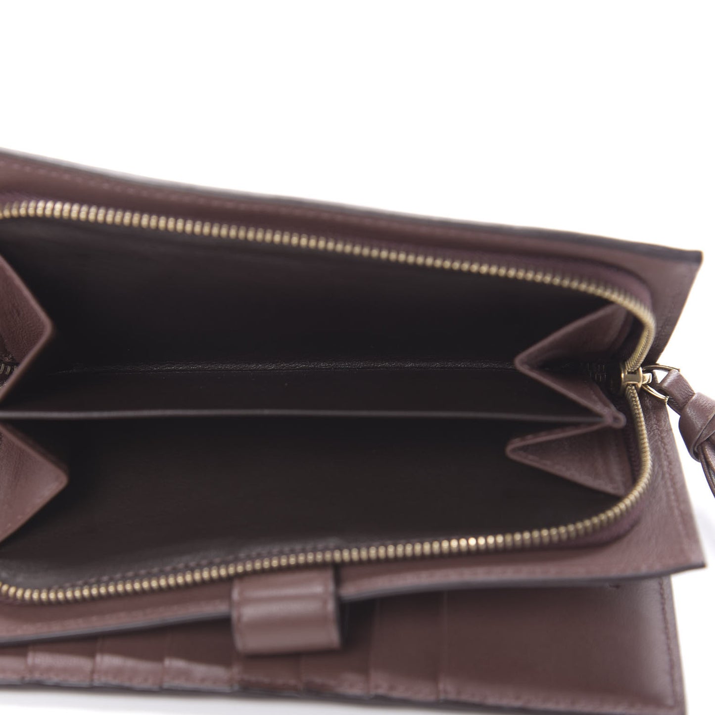Nappa Intrecciato Continental Wallet Truffle