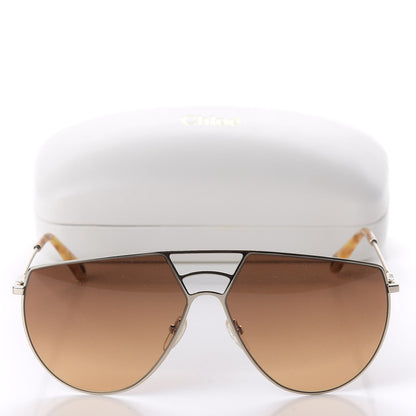 Chloe Aviator Sunglasses CE139S Gold Tortoise 7 of 7