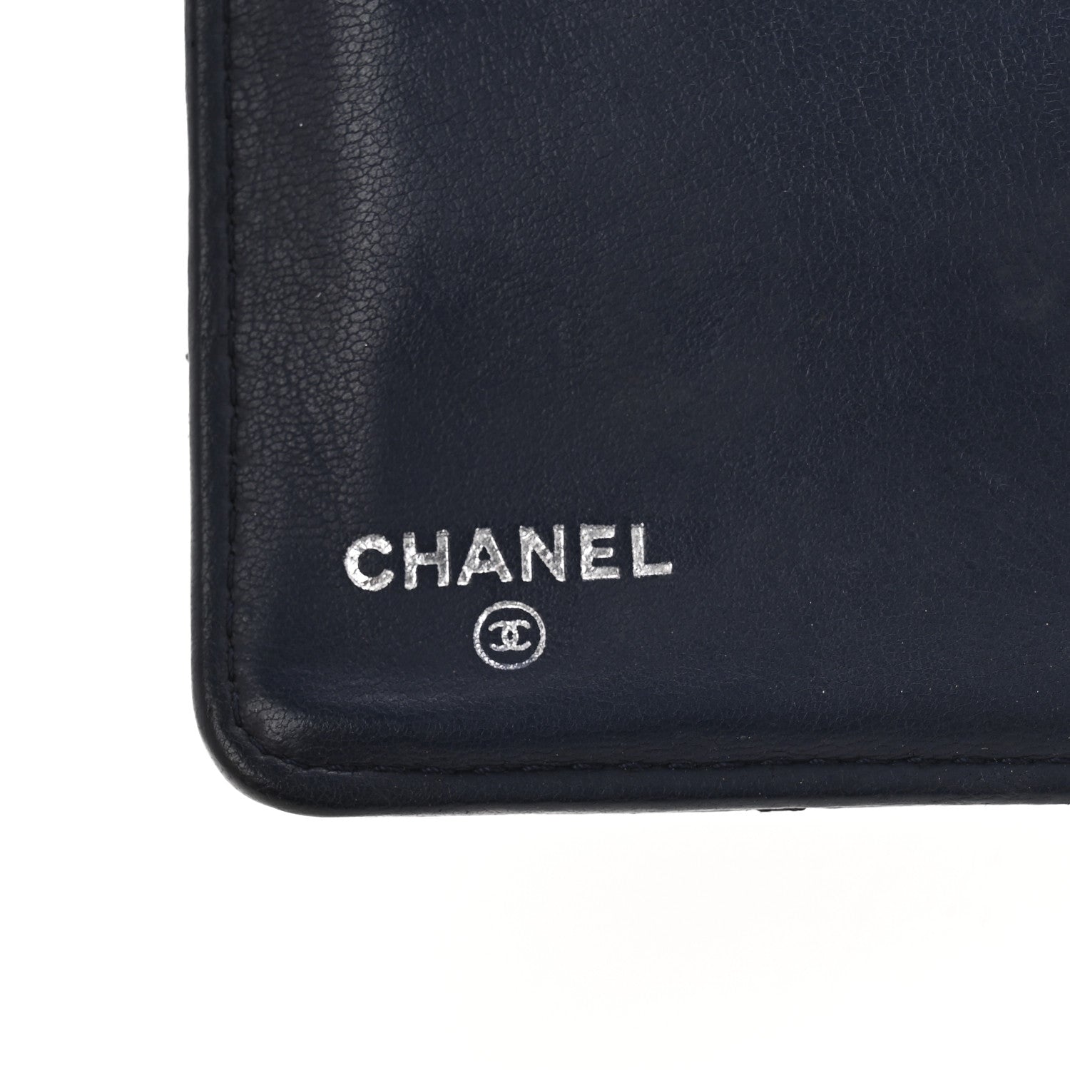 Chanel Lambskin Quilted Yen Wallet Blue 6 of 13