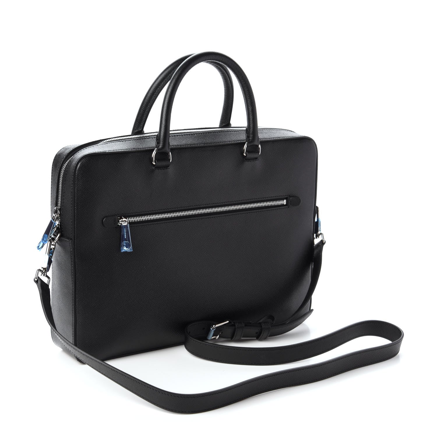 Burberry Grainy Calfskin Briefcase Black 3 of 9