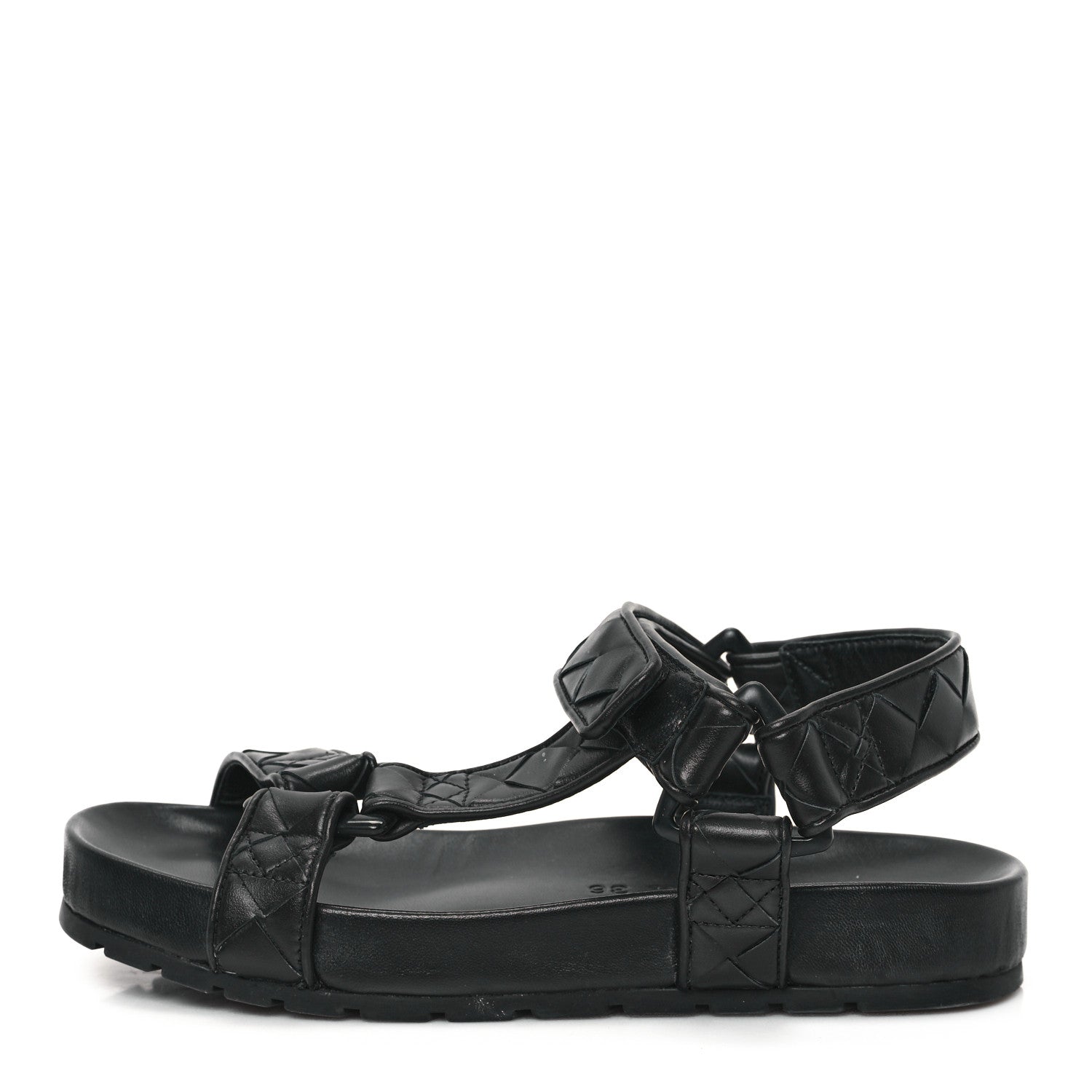 Bottega Veneta Nappa Intrecciato Trip Sandals 36 Black 1 of 8