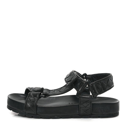 Bottega Veneta Nappa Intrecciato Trip Sandals 36 Black 1 of 8