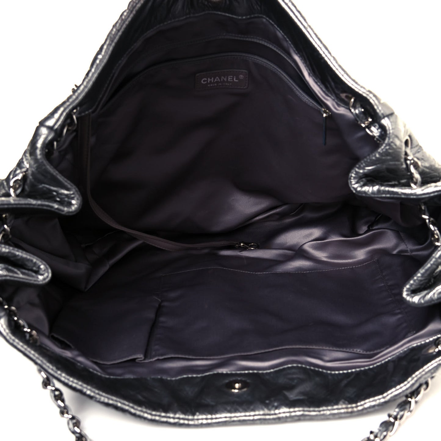 Vinyl Graphic Edge Tote Silver