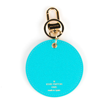 Louis Vuitton Monogram Illustre V Bag Charm Key Ring Turquoise 3 of 5