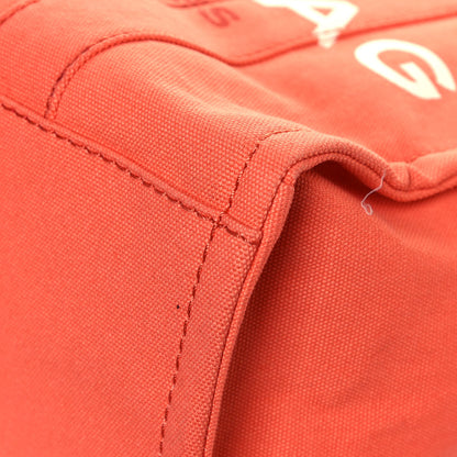 Marc Jacobs Cotton Canvas Medium The Traveler Tote Bag Orange 9 of 12