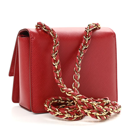 Salvatore Ferragamo Printed Calfskin Ginny Crossbody Bag Rosso 3 of 11
