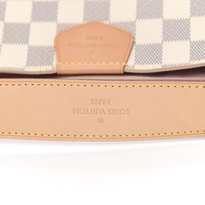Louis Vuitton Damier Azur Graceful MM Rose Ballerine 10 of 12