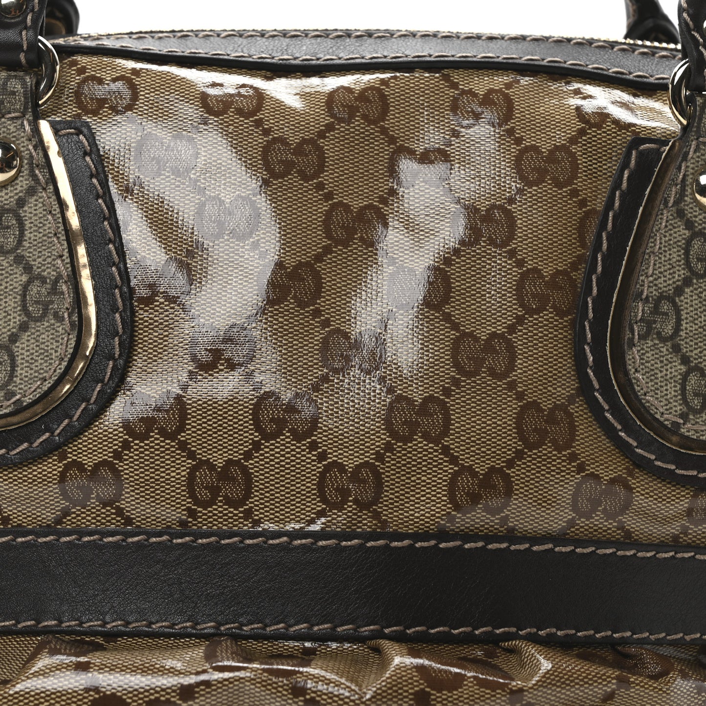 Crystal Monogram Medium Mix Dark Brown