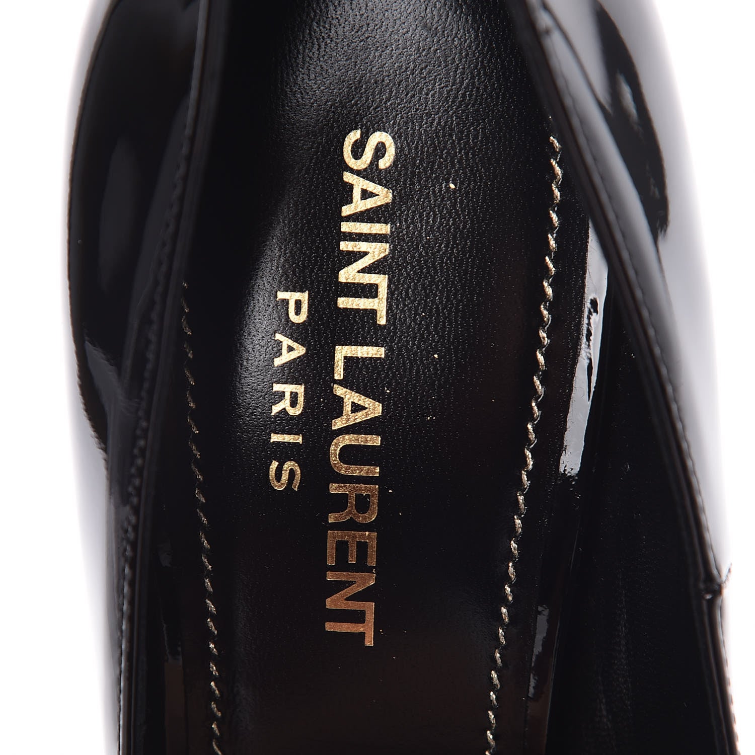 Saint Laurent Patent Opyum 110 Pumps 37.5 Black 7 of 9