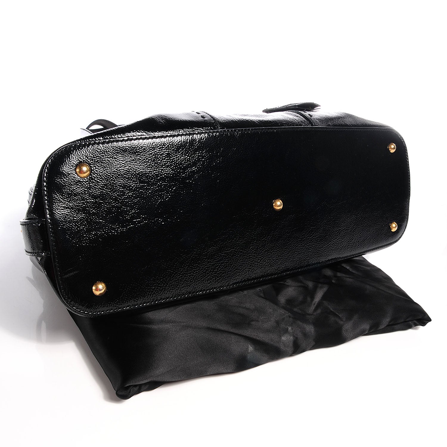 Saint Laurent Patent Oversized Muse Black 4 of 9