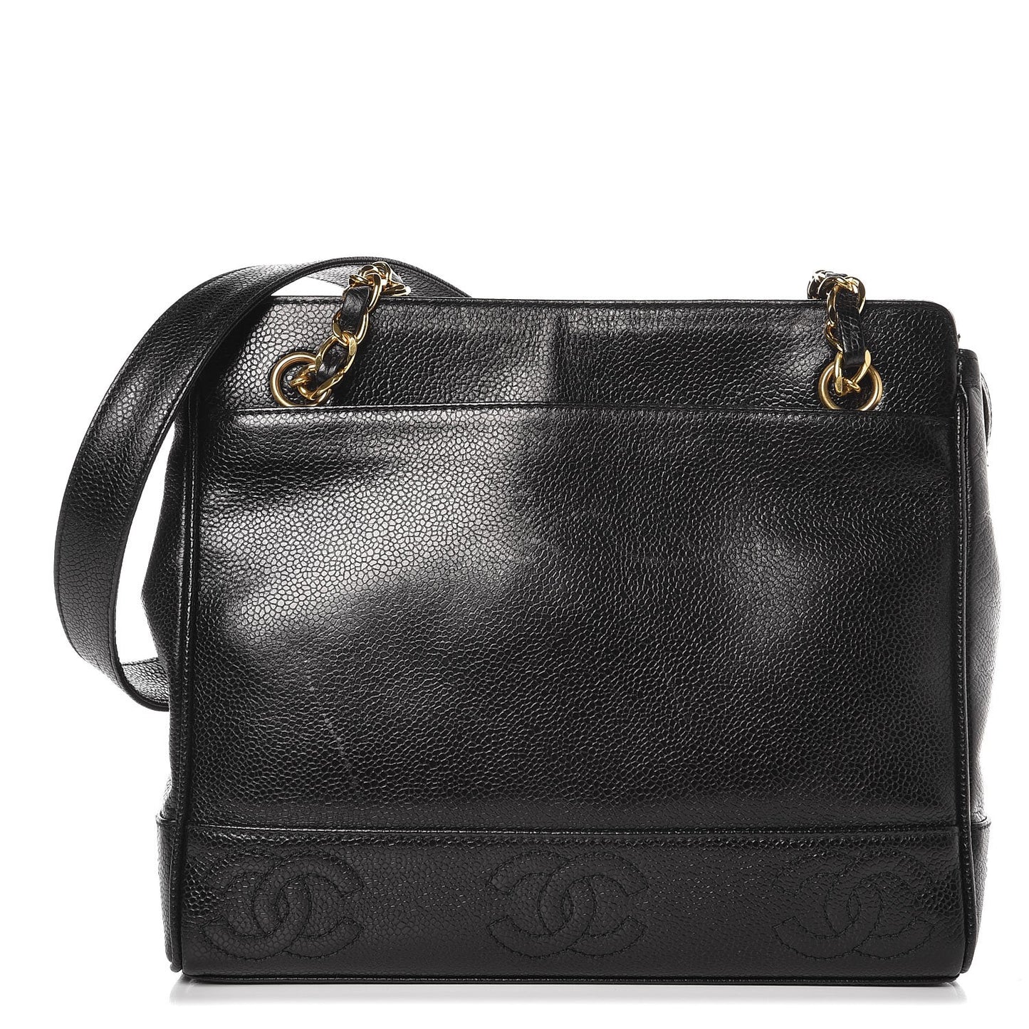 Caviar CC Shoulder Bag Black