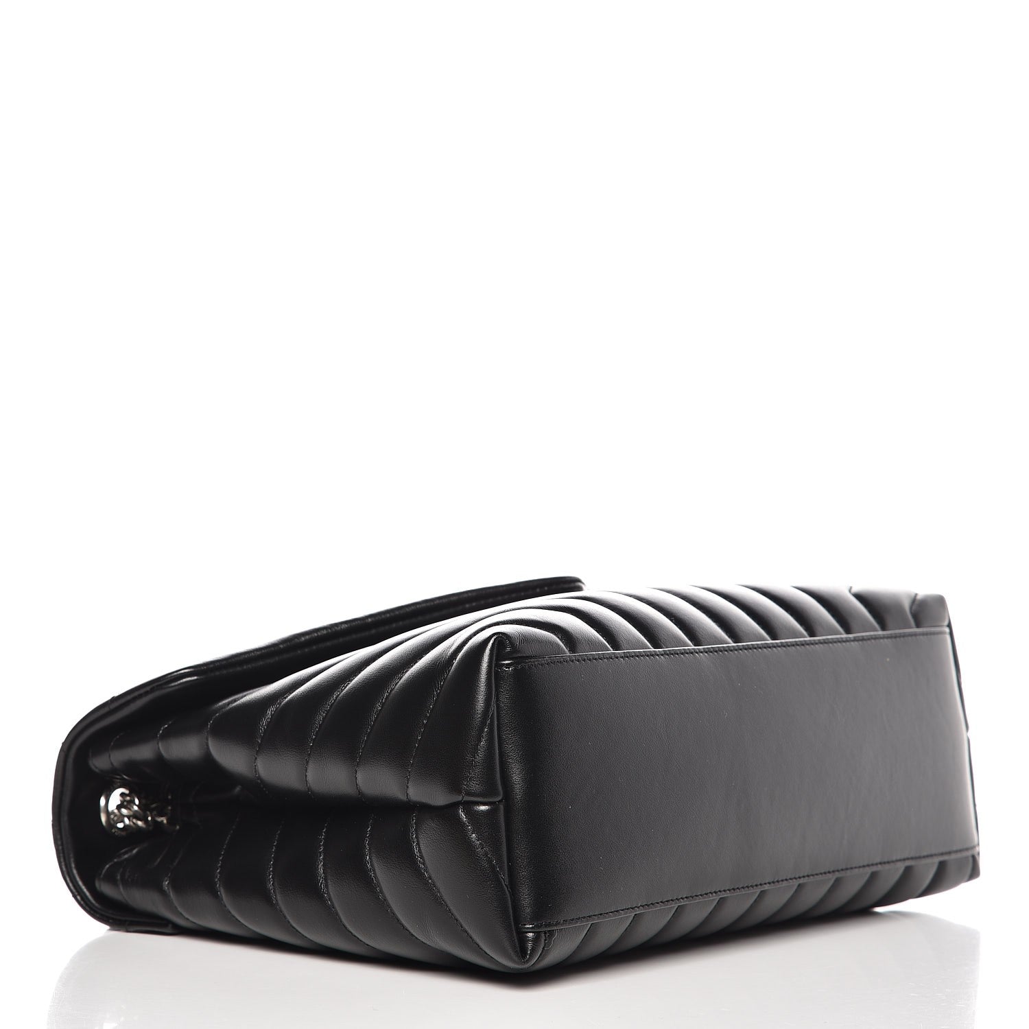 Saint Laurent Calfskin Y Quilted Monogram Medium Loulou Chain Satchel Black 5 of 9