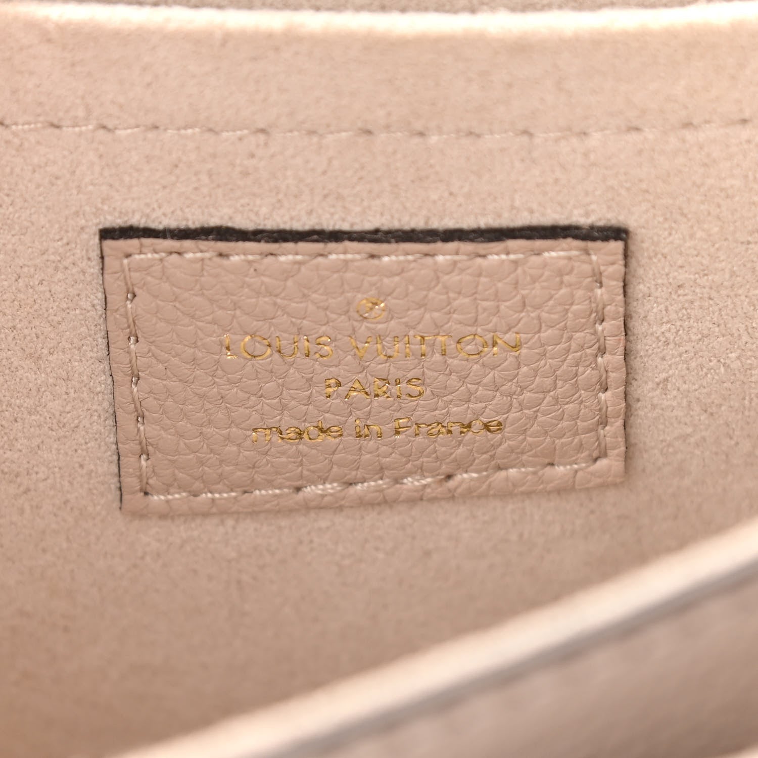 Louis Vuitton Grained Calfskin Lockme Tender Greige 5 of 9
