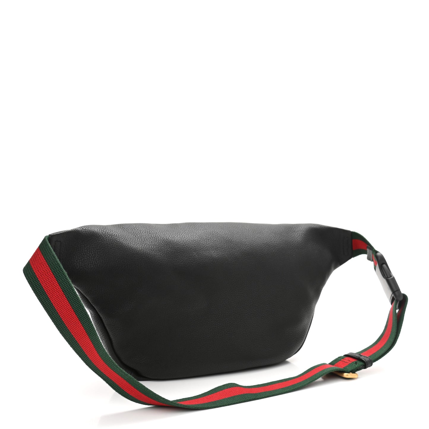 Grained Calfskin Logo Belt Bag Black