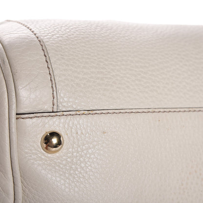 Gucci Pebbled Calfskin Medium Soho Boston Off White 14 of 21