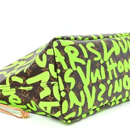Louis Vuitton Monogram Graffiti Neverfull GM Green 10 of 13