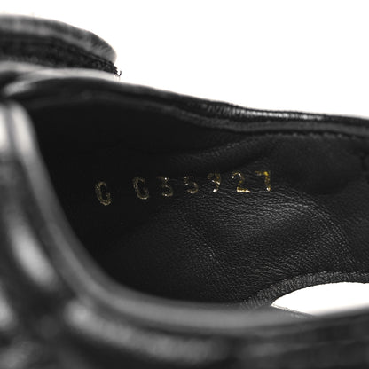 Chanel Lambskin Velcro Dad Sandals 35 Black 6 of 9