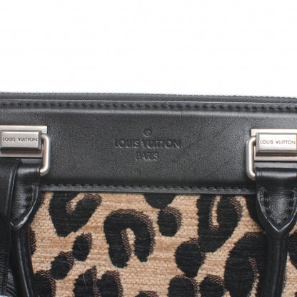 Louis Vuitton Jacquard Velvet Leopard Print Stephen Sprouse Speedy 6 of 9