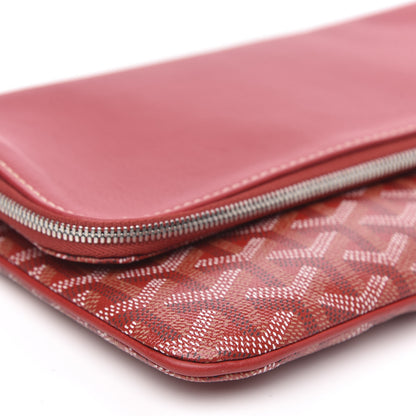 Goyard Goyardine Sainte Marie Soft Clutch Red 6 of 8