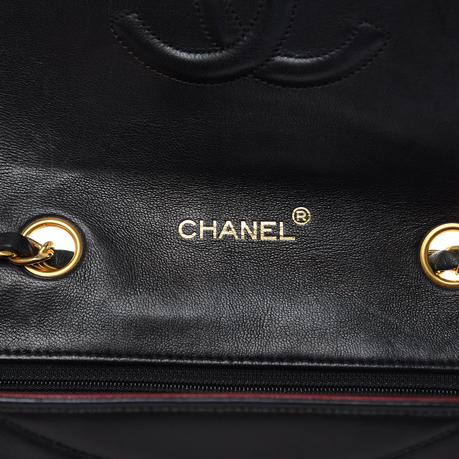 Chanel Lambskin Ribbon Quilted Small Single Flap Black 6 of 16