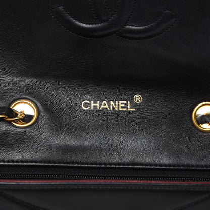Chanel Lambskin Ribbon Quilted Small Single Flap Black 6 of 16