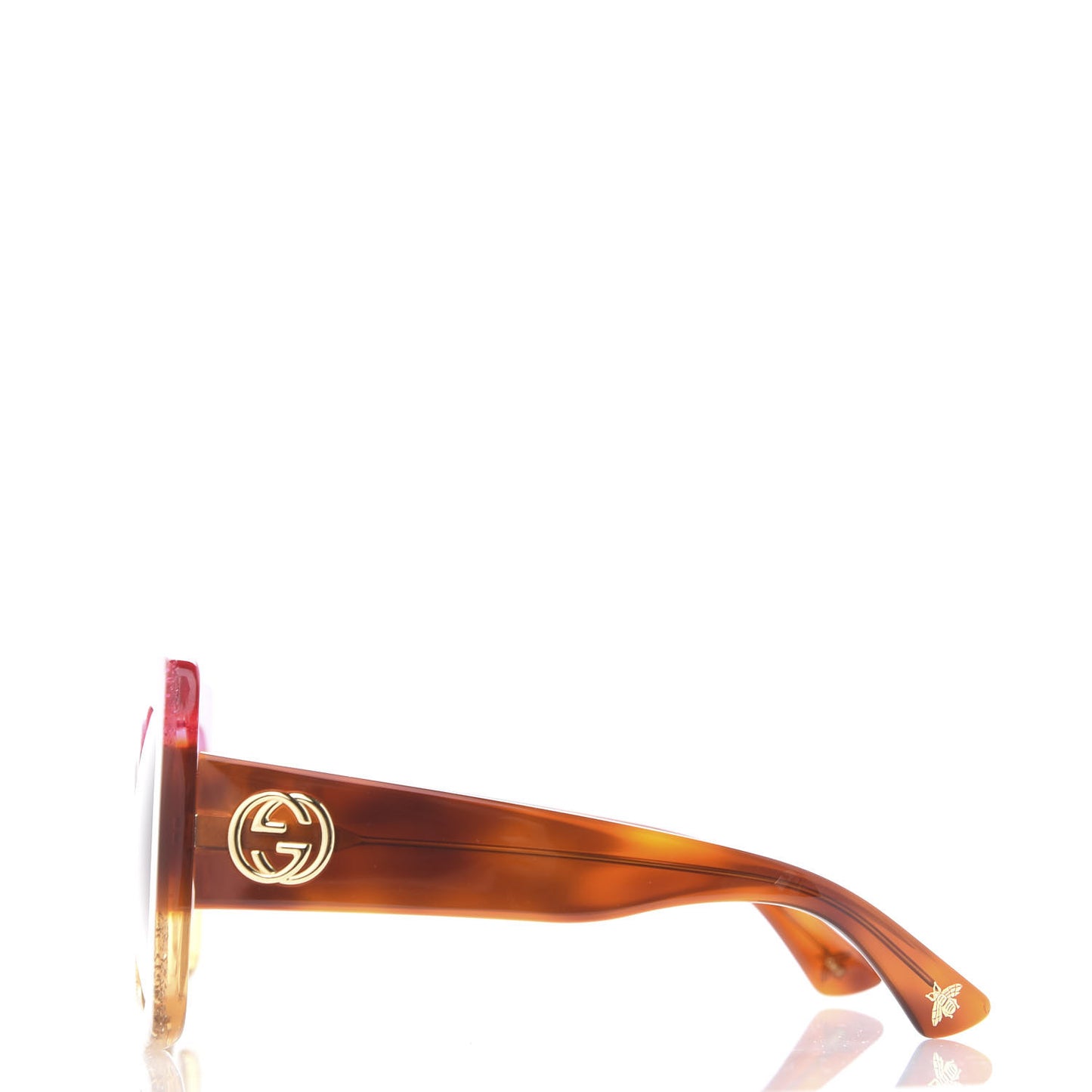 Square Frame GG0083S Sunglasses Glitter Pink Multi