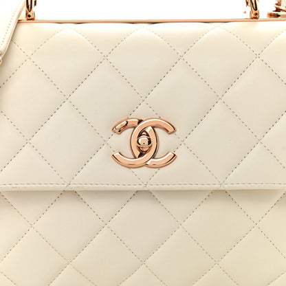 Chanel Lambskin Quilted Small Trendy CC Dual Handle Flap Bag White 8 of 10