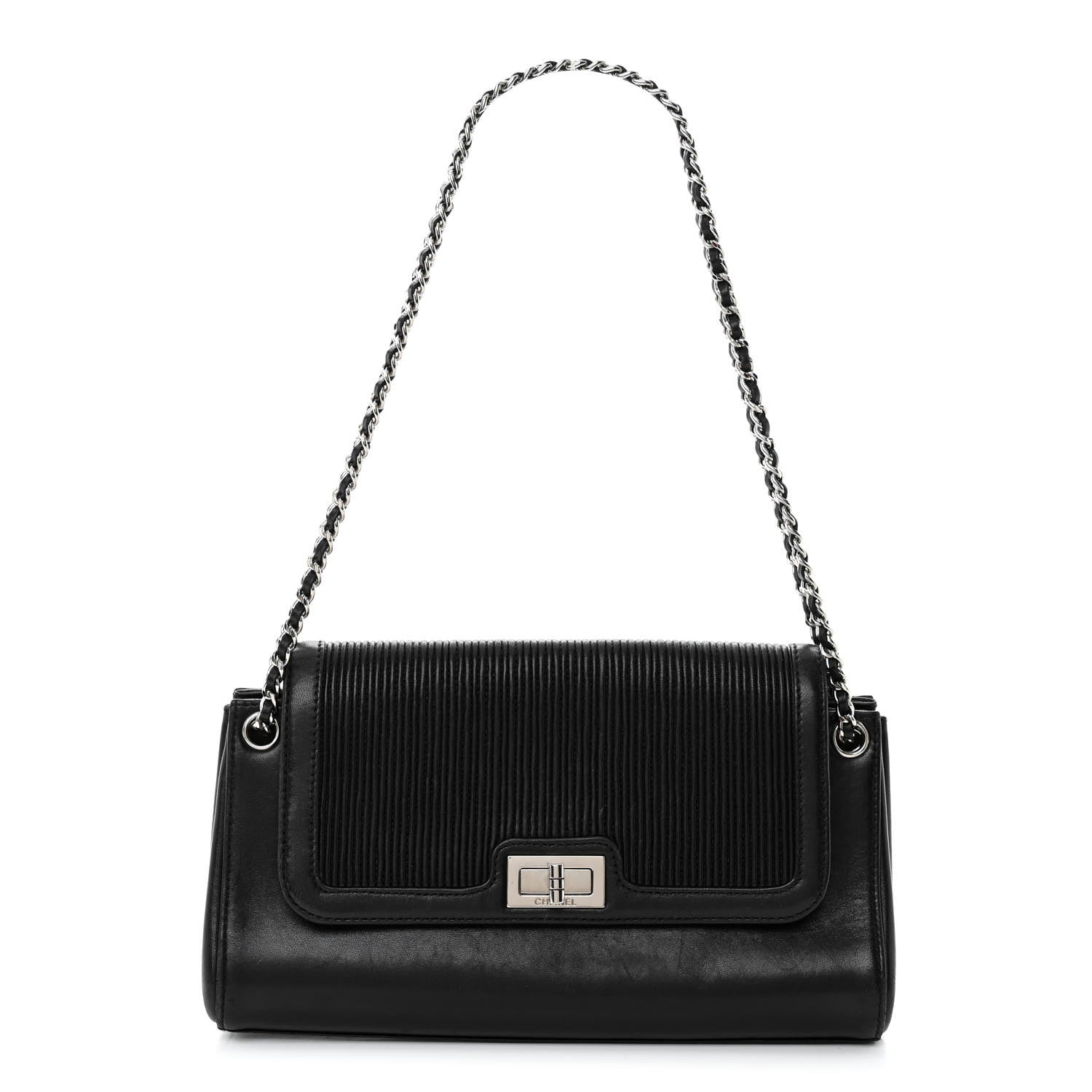 Chanel Lambskin Vertical Quilted Accordion Reissue Flap Black 1 of 10
