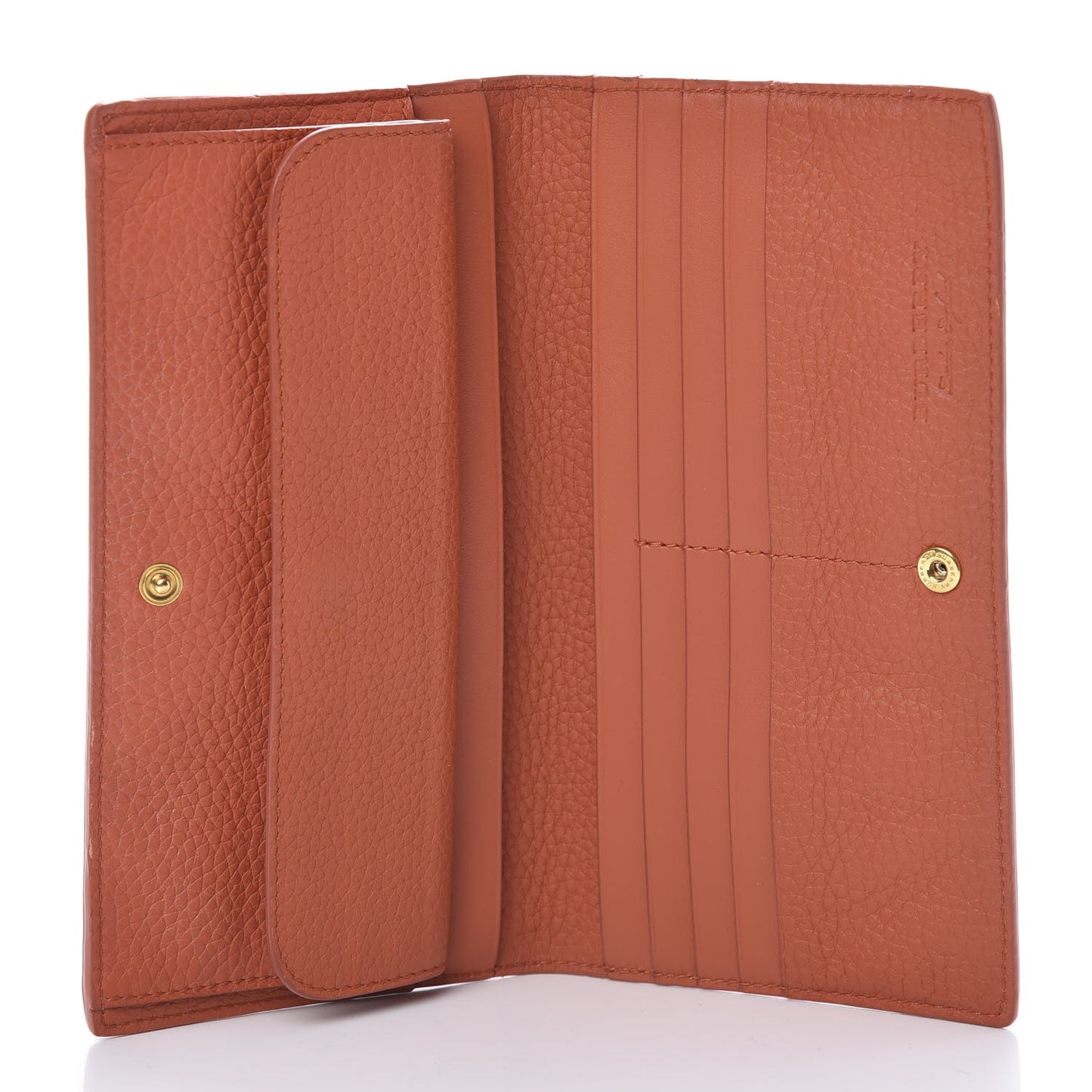 Calfskin Hastings Continental Wallet Orange