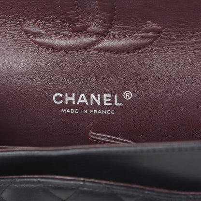 Chanel Lambskin Quilted Medium Double Flap Black 6 of 14