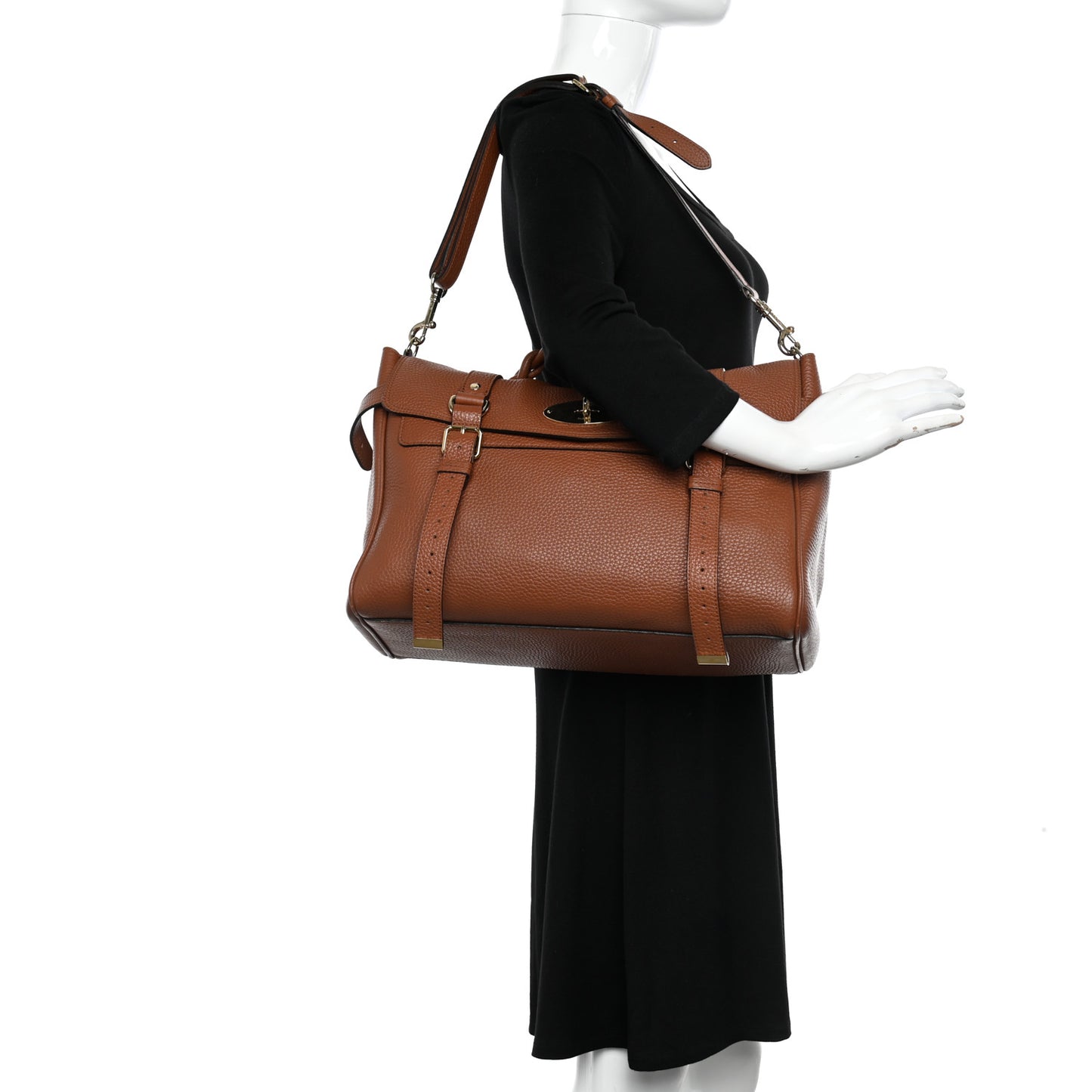 Heavy Grain Oversized Alexa Chestnut