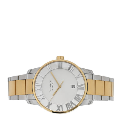 Tiffany Stainless Steel 18K Yellow Gold 42mm Atlas Automatic Watch 2 of 4