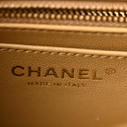 Chanel Lambskin Quilted Mini Rectangular Pearl Crush Flap Beige 5 of 9